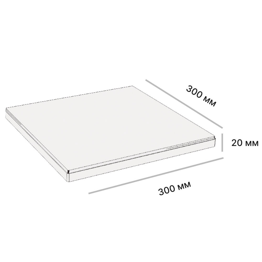 Размеры Плитка VERONA 300х300х20мм