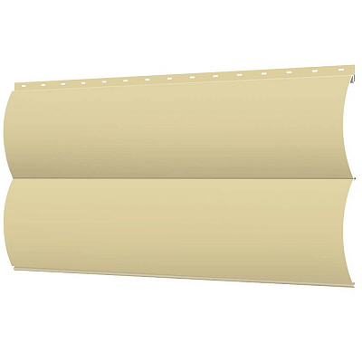 Сайдинг металлический Блок-Хаус под бревно RAL1014 Бежевый фото Центр Металлокровли