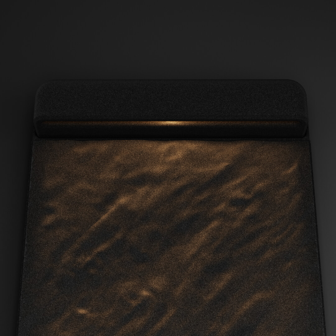 Подсветка для шаговой плиты STONE Черный Сланец 990мм на 330мм фото 3