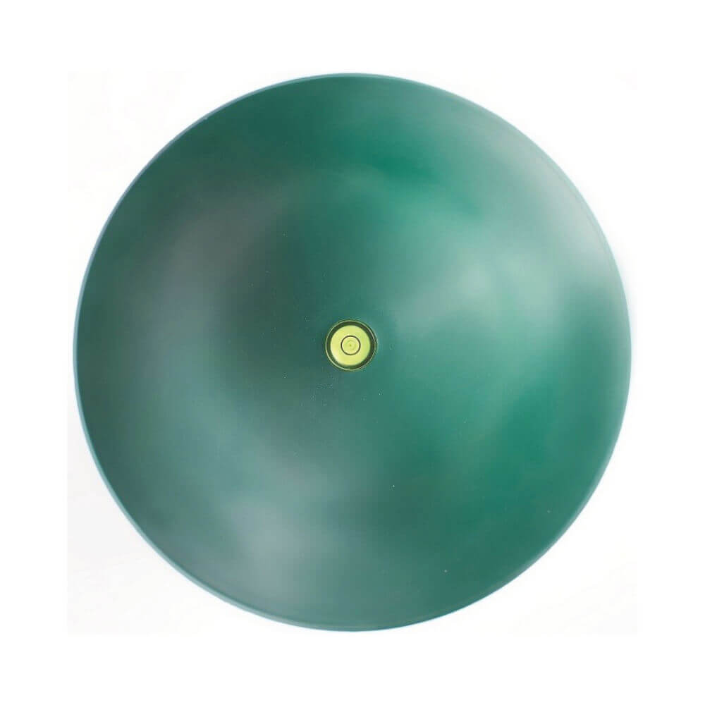 Труба вентиляционная VIOTTO d150мм h650мм для металлочерепицы RAL6005 зеленый мох утепленная вид сверху