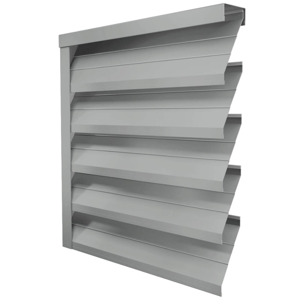 Ламель ЭКО-Z-US усиленная RAL9006 Серебро полиэстер односторонний