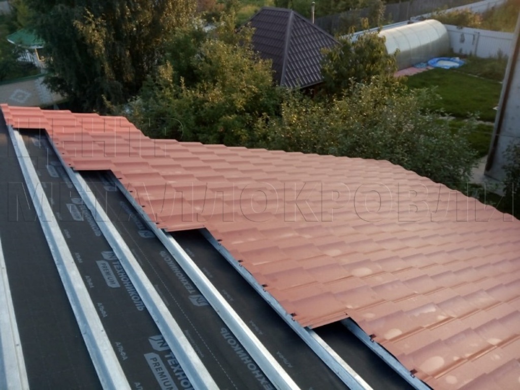 Металлочерепица Геркулес 8004 терракотовый Стальной Бархат от Центра Металлокровли в Тамбове