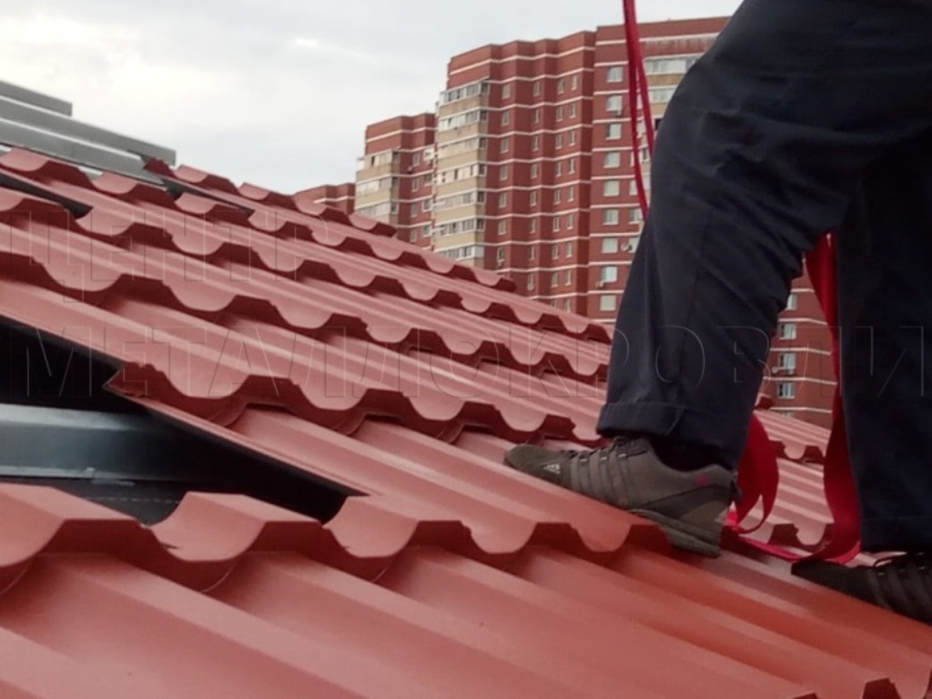 Металлочерепица Геркулес 8004 терракотовый Стальной Бархат от Центра Металлокровли в Тамбове