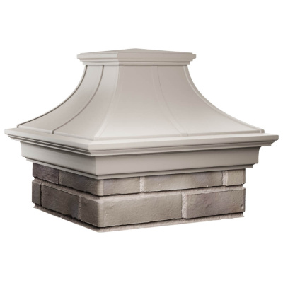 Колпак на столб забора MONBLAN PREMIUM Бежевый 1,5х1,5 кирпича 2