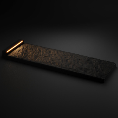 Подсветка для шаговой плиты STONE Черный Сланец 990мм на 330мм фото 4