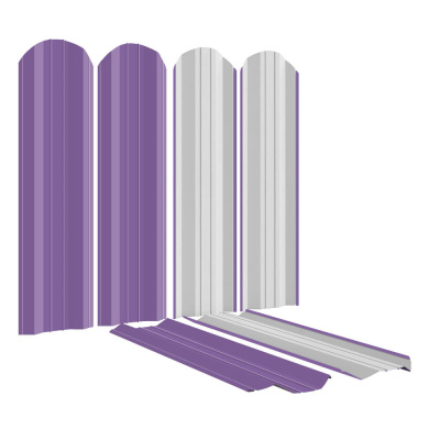 Штакетник (евроштакетник) ЭКО-М 95мм RAL4005 Сиреневый для забора